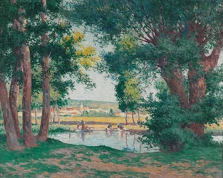 Bessy-Sur-Cure, die Wäscherinnen am Wasser